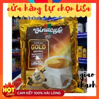 Cafe Vinacafe hòa tan 3in1 Gold Original đậm đà thơm ngon 24 gói