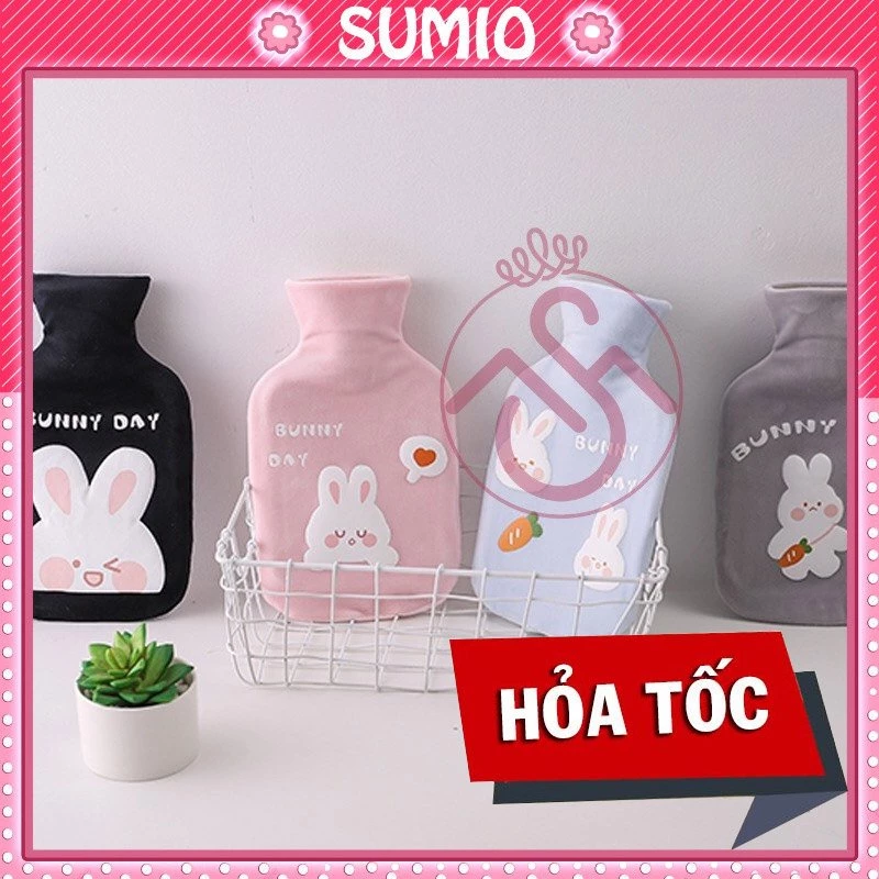 Túi chườm bụng kinh nóng lạnh sưởi giữ ấm chườm đá giữ nhiệt Sumio cho nam nữ quà tặng bạn gái ý nghĩa vải nhung