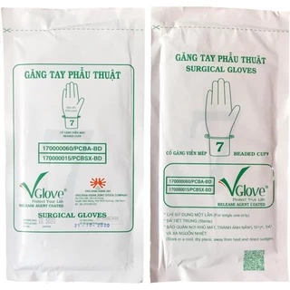 Găng tay phẫu thuật tiệt trùng Vglove, Gói/1 đôi