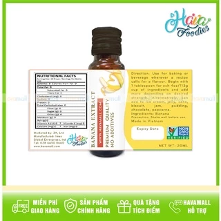 [HÀNG CHÍNH HÃNG] Tinh Chất Hương Chuối 20ml - Banana Extract