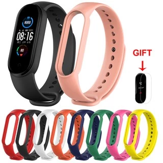 Dây đeo đồng hồ bằng silicon cho Xiaomi Mi Band 6/5/4/3 Miband 4 Mi Band 3/4/5