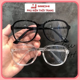 Kính cận nam nữ gọng tròn phong cách Ulzzang, mắt kính không độ chống tia UV đẹp giá rẻ 026