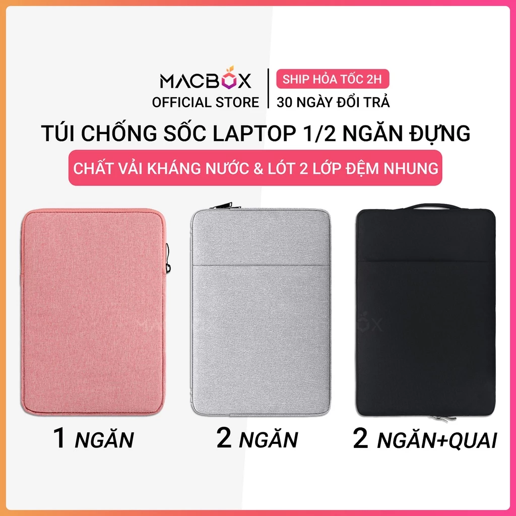 Túi Chống Sốc Laptop Ultrabook 1/2 Ngăn đựng 13.3 Inch, 14 Inch, 15 Inch, 15.6 Inch, 16 Inch - Túi laptop nam nữ