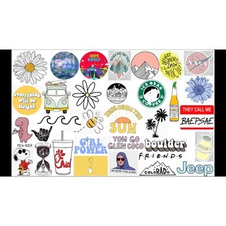 STICKER cute dán Vali, xe, barber shop, mũ bảo hiểm , macbook, đàn, tường... Nhập mã GIẢM GIÁ khi mua COMBO từ 3 set