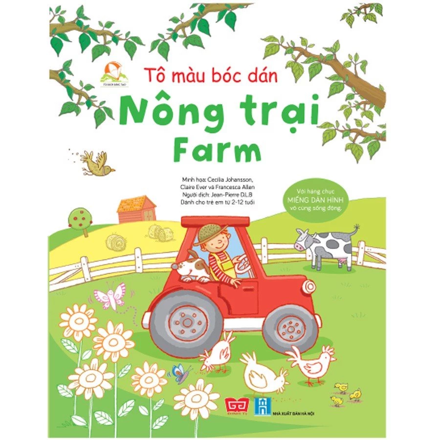 SÁCH - Tô màu bóc dán - Nông trại - Farm