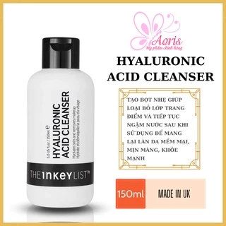 Sữa rửa mặt dưỡng ẩm The INKEY List Hyaluronic Acid Cleanser - 150ml