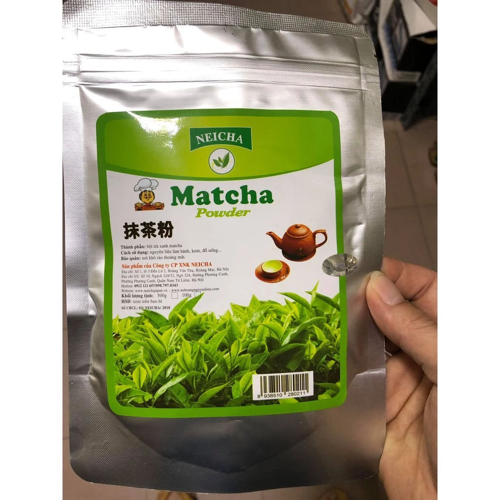 Bột Matcha - bột trà xanh mũ trắng Neicha 500g/100g xuất xứ Đài Loan