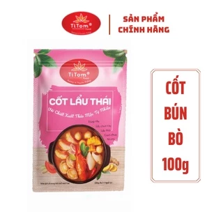 Gia vị lẩu thái chính hãng 100g, cốt lẩu thái Titomfoods, gói lẩu thái ngon