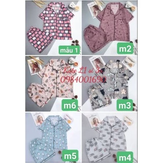 HÀNG XẢ Chỉ 10k Bộ LẺ MÀU Bộ Pijama đùi chất mềm mịn