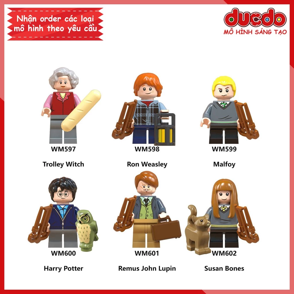 Minifigures các nhân vật trong Harry Potter - Đồ chơi Lắp ghép Xếp hình Mini Mô hình WM 6046