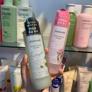 Nước hoa hồng Mamonde Pore Clean🍃𝐓𝐨𝐧𝐞𝐫 𝐝𝐢𝐞̂́𝐩 𝐜𝐚́ và 𝐡𝐨𝐚 𝐡𝐨̂̀𝐧𝐠 𝐌𝐚𝐦𝐨𝐝𝐞🍃 250ml