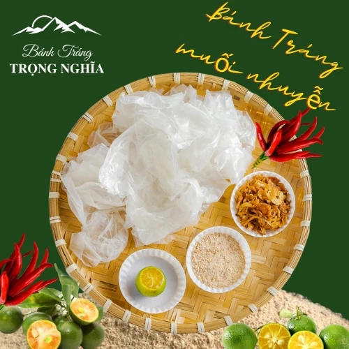 [5 Bịch] BÁNH TRÁNG PHƠI SƯƠNG MUỐI NHUYỄN TRỌNG NGHĨA