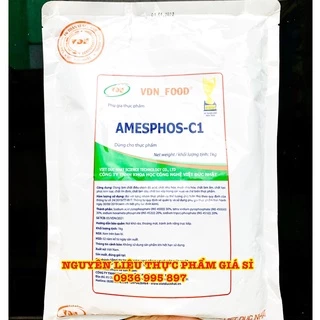 1Kg Bột giòn dai Amesphos C1 - Thay thế hàn the, tăng cường độ dai giòn cho giò chả, cá viên, xúc xích, chả cá