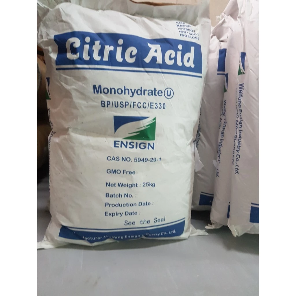 COMBO 5KG ACID CITRIC, ACID CHANH, BỘT CHANH, BỘT CHUA, PHỤ GIA THỰC PHẨM