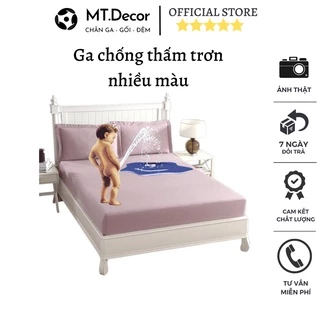 Ga chống thấm màu trơn, ga chống thấm cho bé loại dày, nhiều màu, nhiều kích thước