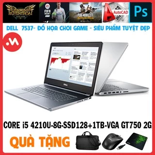 Laptopp Dell N7537 Core i5-4210U,VGA GT 750M- 2G laptop cũ chơi game cơ bản - Hàng nhập khẩu USA