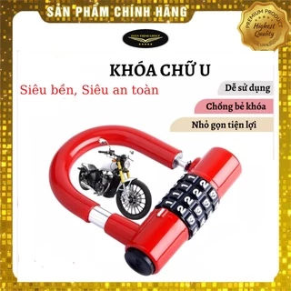 [Hàng Xịn] Ổ Khóa Số Chữ U Hiệu HD  Cao cấp Chính Hãng Nhiều Màu, bảo mật cao và có thể thay đổi được mật mã chống cắt