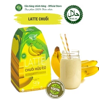 Halal Bột Kem Sữa Latte Chuối ONELIFE Hộp 120gr hòa tan uống liền thơm ngon, béo bùi