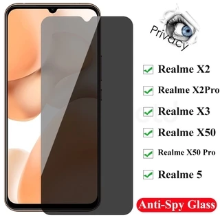 Kính cường lực chống nhìn trộm cho Oppo Realme X50 Pro X2 V5 Realme X3 5 X2 Pro