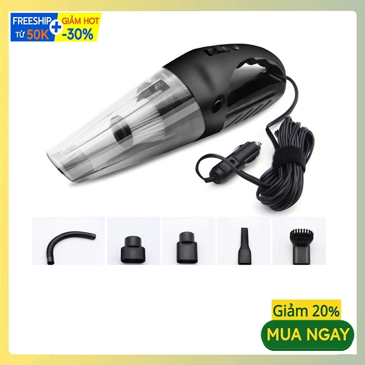 Máy hút bụi đa năng R.6052 120W lực hút cực khoẻ loại cắm tẩu sạc xe hơi