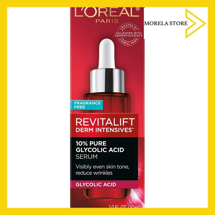 Serum chống lão hóa, giảm thâm nám L'Oreal Paris Revitalift Derm Intensives 10% Pure Glycolic Acid