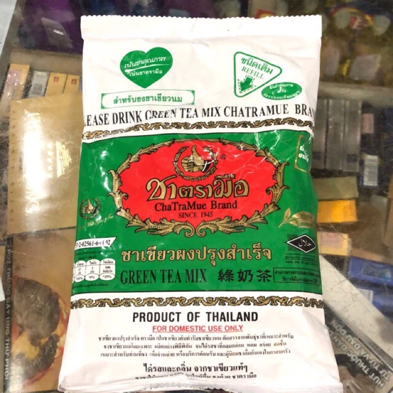 LẺ 100gr TRÀ THÁI XANH NỘI ĐỊA THÁI LAN CHATRAMUE