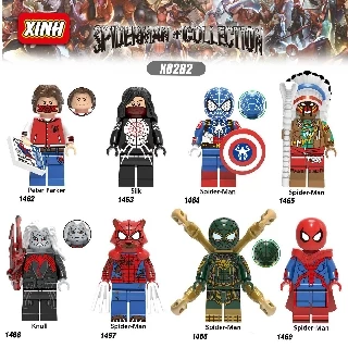 Minifigures  DC Các Mẫu Nhân Vật Người Nhện Spider Man Peter Parker Silk Mẫu Mới Ra X0282