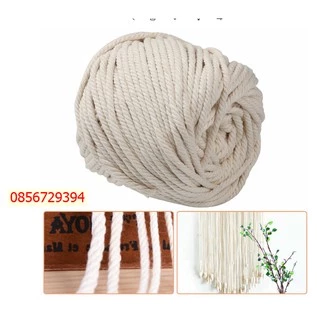 Dây thừng macrame se cotton, dây thừng trang trí