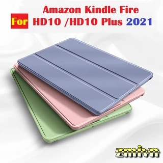 Bao Da Máy Tính Bảng Kindle Fire HD 10 / HD 10 Plus 2021 11th Generation Từ tính đóng mở màn hinh tự động