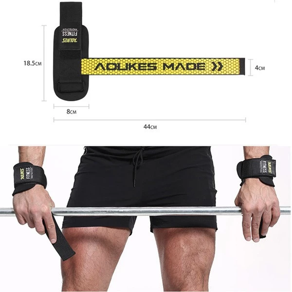 Dây Kéo Lưng Tập Gym Bản Cải Tiến Aolikes Lifting Straps (1 Đôi) 7633