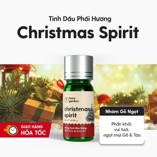 Tinh Dầu Phối Hương Christmas Spirit (Gỗ Lạnh) Làm Nến Thơm, Xông Thơm Phòng HENY GARDEN