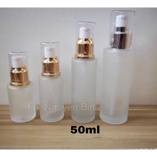 Chai đựng mỹ phẩm dạng xịt giọt bằng thuỷ tinh mờ (cỡ 30ml/50ml/100ml)