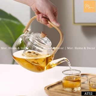 Set ấm trà decor - bst Ấm trà thủy tinh chịu nhiệt (có bán rời)