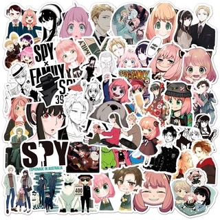 Sticker Pvc Chống Thấm Nước Hình Nhân Vật Anime SPY×FAMILY Anya Yor Loid Forger