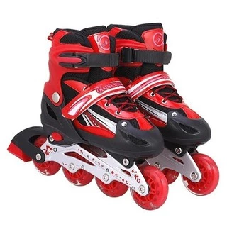 Giày trượt patin trẻ em, bánh xe phát sáng,điều chỉnh size vừa chân và tặng kèm full bộ bảo hộ tay chân,tuổi từ5-14 tuôi