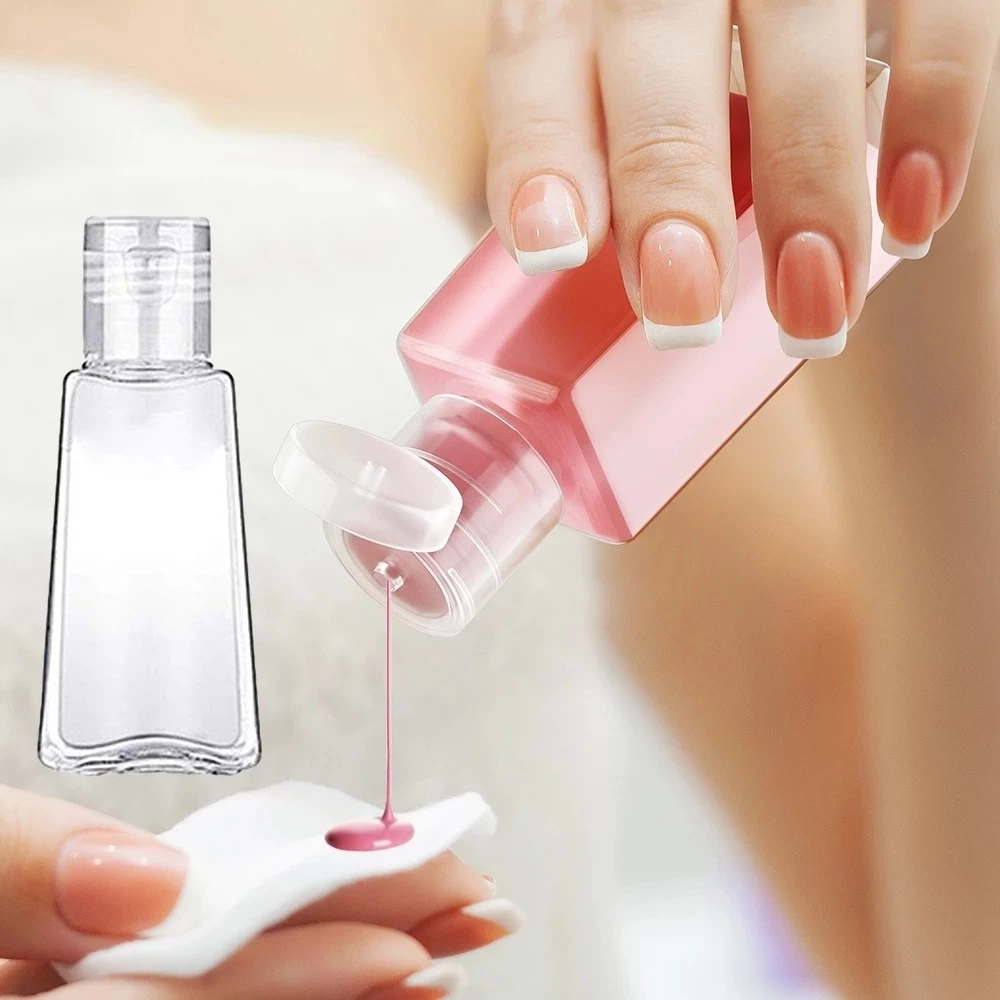 (SET 3) Chai nhựa chiết đầu gội (C18), sữa tắm trong suốt 30ml có nắp lật dùng đi du lịch, mang tập thể thao tiện lợi