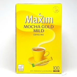 Café Hòa Tan Maxim Gold Mix Gói (Hộp 12G x 100 gói)