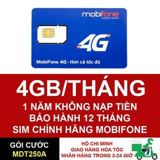 SIM 4G Mobi Vào Mạng Trọn Gói 1 Năm Không Phải Nạp Tiền - Sim 3G 4G Giá Sinh Viên
