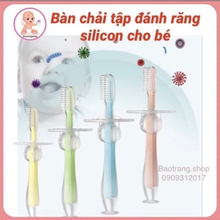 [Siêu rẻ] Bàn chải tập đánh răng silicon an toàn cho bé