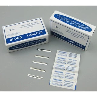 Hộp 200 Chiếc Kim Nặn Mụn Chích Máu Blood Lancets