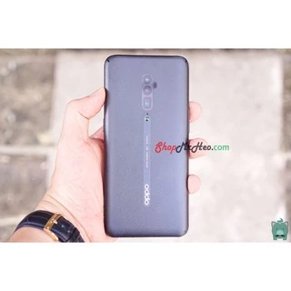 Skin Dán Mặt Sau Lưng Vân 3D OPPO Reno 10X - OPPO Reno Zoom 10X - Carbon, Hình Hộp, Nhám -Vân da