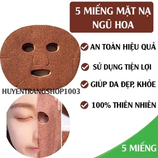 5 MIẾNG MẶT NẠ NGŨ HOA NHŨ HOA TRẮNG DA CHUYÊN DÙNG TRONG SPA