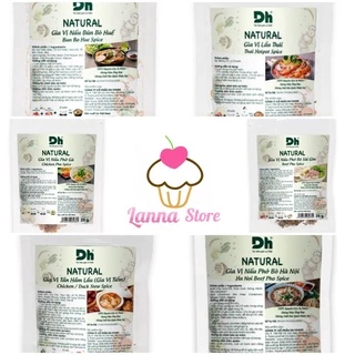 Gia vị nấu phở/bún bò Huế/lẩu thái/lẩu tiềm Natural DH Foods nêm sẵn thành phần tự nhiên