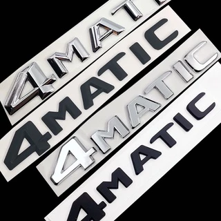 Logo 4MATIC Màu Đen Cho Mercedes Benz A B C E G S ML SL CL GLA CLA Class AMG 4MATIC 4 MATIC