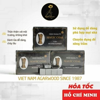 Than xông trầm MARICI chuyên dụng cho trầm hương, không khói, thời gian dùng lâu, thân thiện với moi trường