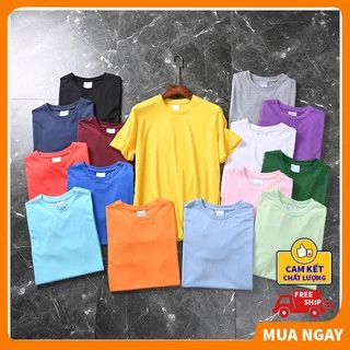 Áo thun nam nữ tay ngắn unisex form rộng trơn cổ tròn đẹp cao cấp KING SPORT Áo phông nam nữ rộng nhiều màu giá rẻ