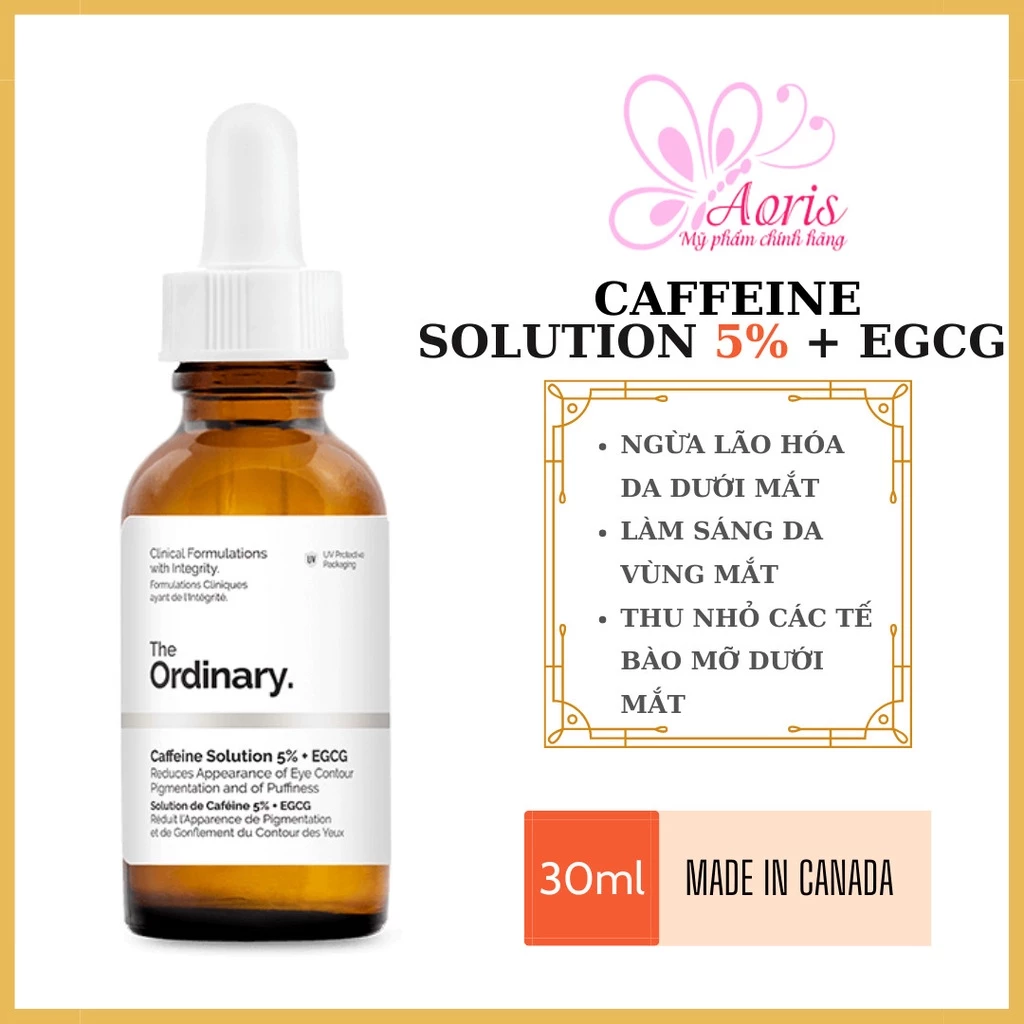 [CANADA- Full Bill]The Ordinary - Caffeine Solution 5% + EGCG - Serum Quầng Thâm Mắt