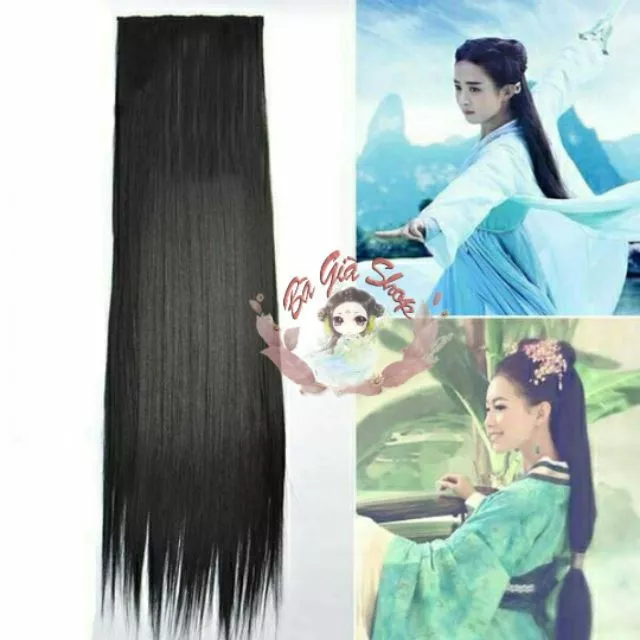 Tóc kẹp cổ trang 70/ 100cm tóc kẹp giả thẳng