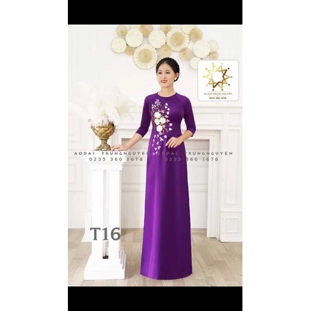 Bộ Áo Dài Lụa Tây Thi , Thiết Kế Cao Cấp