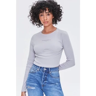 Áo thun F21 chữ HIDDEN HILLS viền ngực